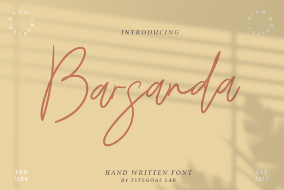 Barsanda Script: A Touch of Elegance for Your Designs
