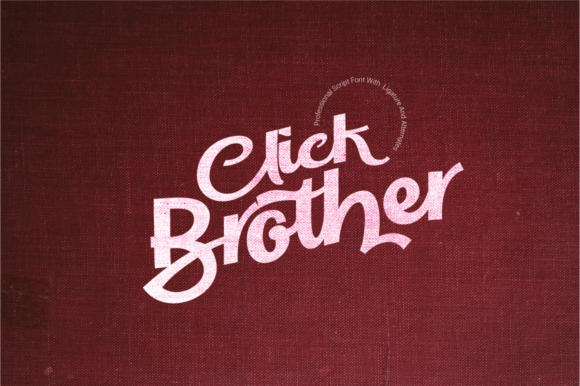Click Brother Script: A Handwritten Font with Bold Confidence