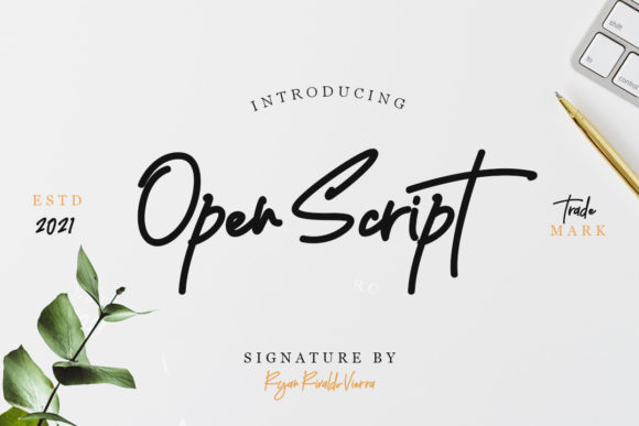 Open Script: A Script Font with Charming, Playful Energy