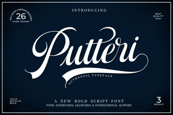 Putteri Script: A Handwritten Font for Authentic Brand Stories