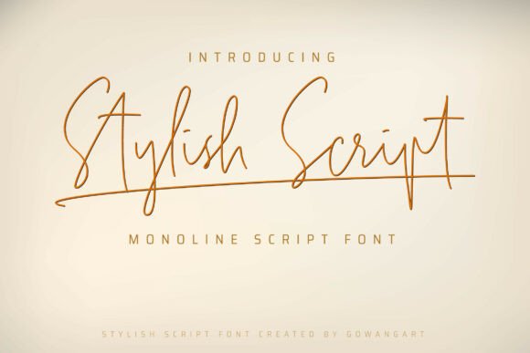 Stylish Script: A Guide to This Elegant Monoline Font