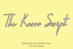 The Karrs Script: A Bold, Authentic Handwritten Typeface
