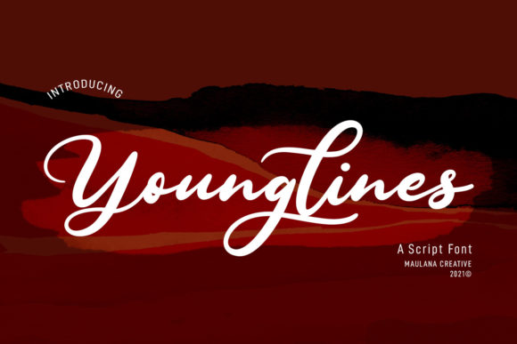 Younglines Script: Elevating Modern Design with Refined Elegance